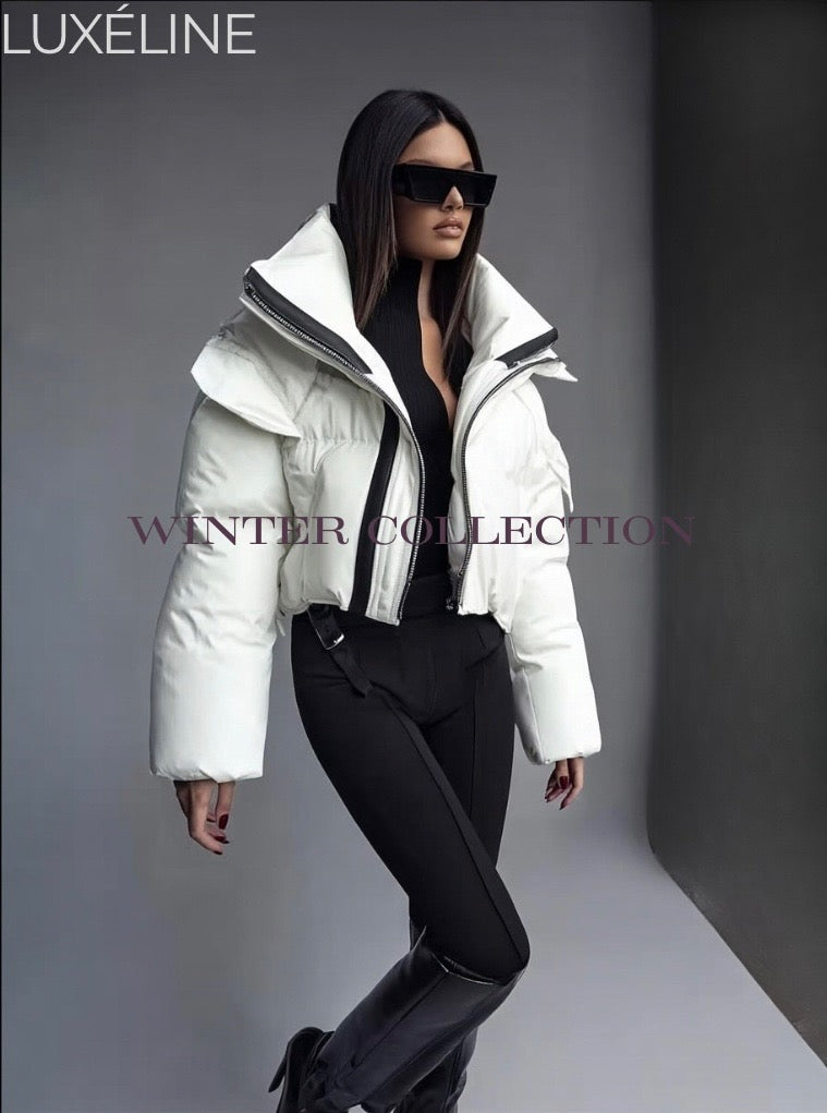 LUXÉLINE “Pillow Talk” Streetwear Puffer Jacket — 5 Colors | Bold Bubble Style