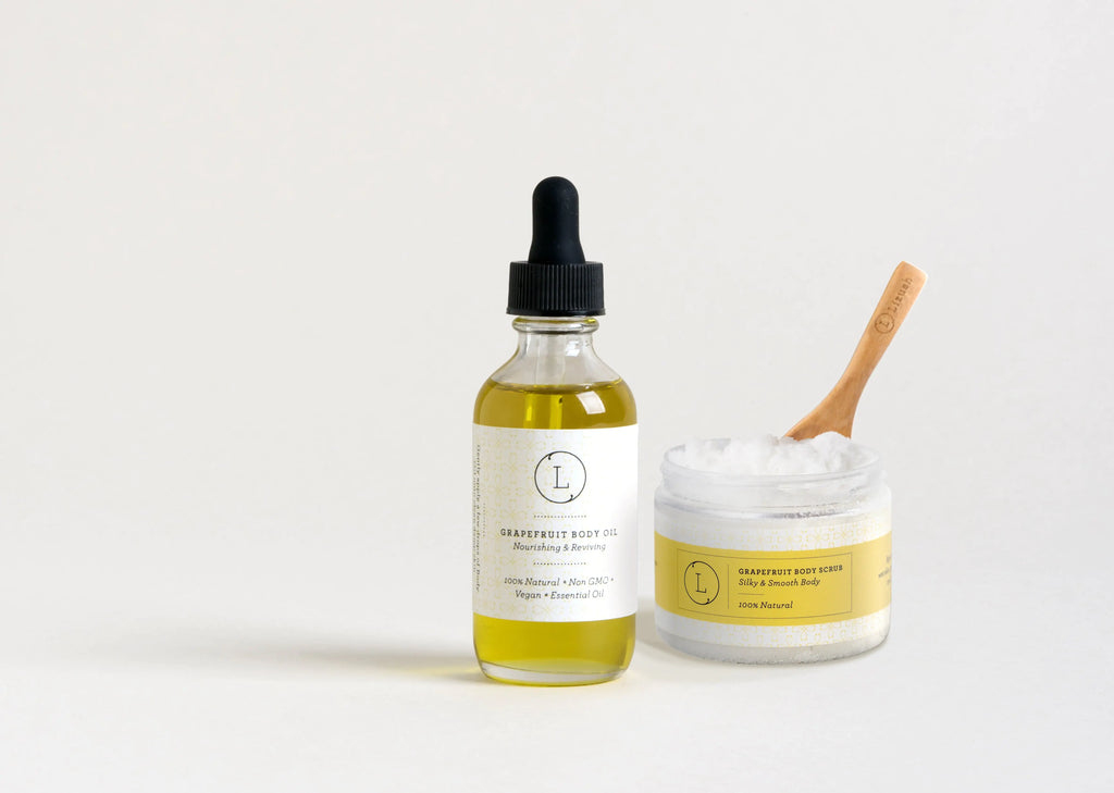 Glow & Go: Grapefruit Body Oil + Scrub Duo