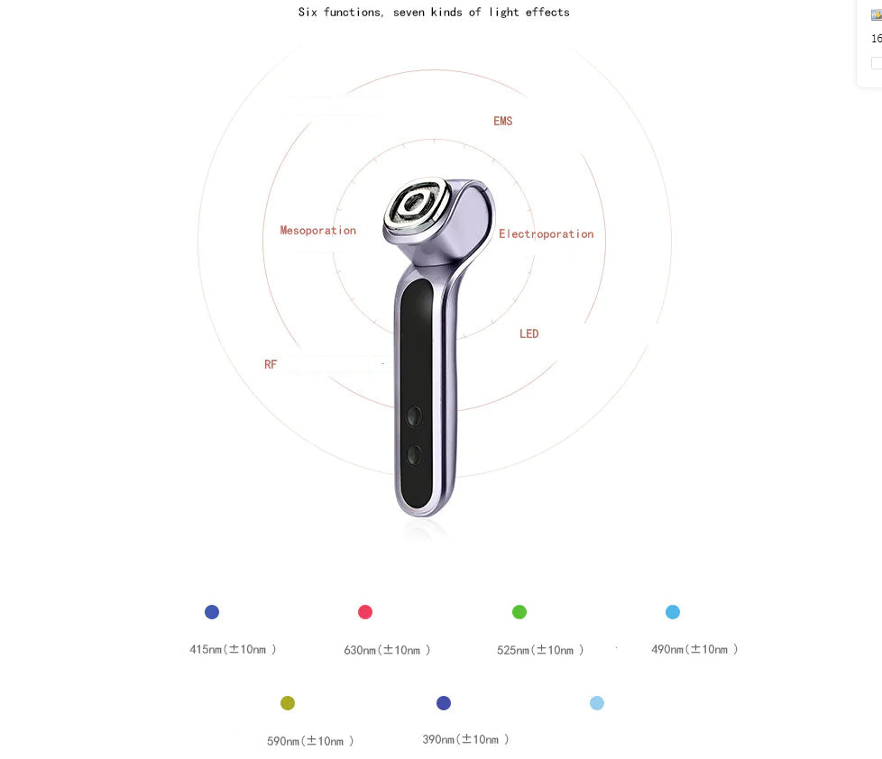 LuxeLift™ RF Facial Wand – Skin Tightening, Brightening & Rejuvenation Therapy