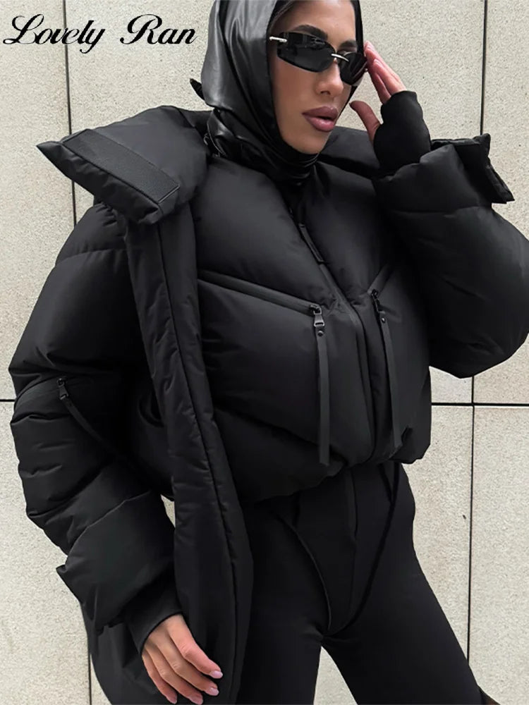 LUXÉLINE ‘Command’ Puffer — Sculpted Zip Jacket
