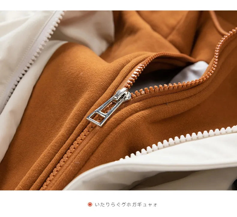 ArcticShield™ Men’s Colorblock Puffer – Insulated Cotton Hooded Jacket