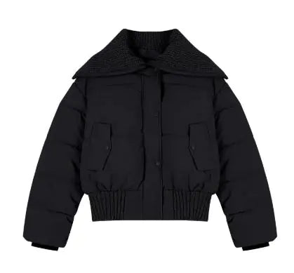 Chic Puffer Lapel Jacket – Ultra-Warm Streetwear Essential