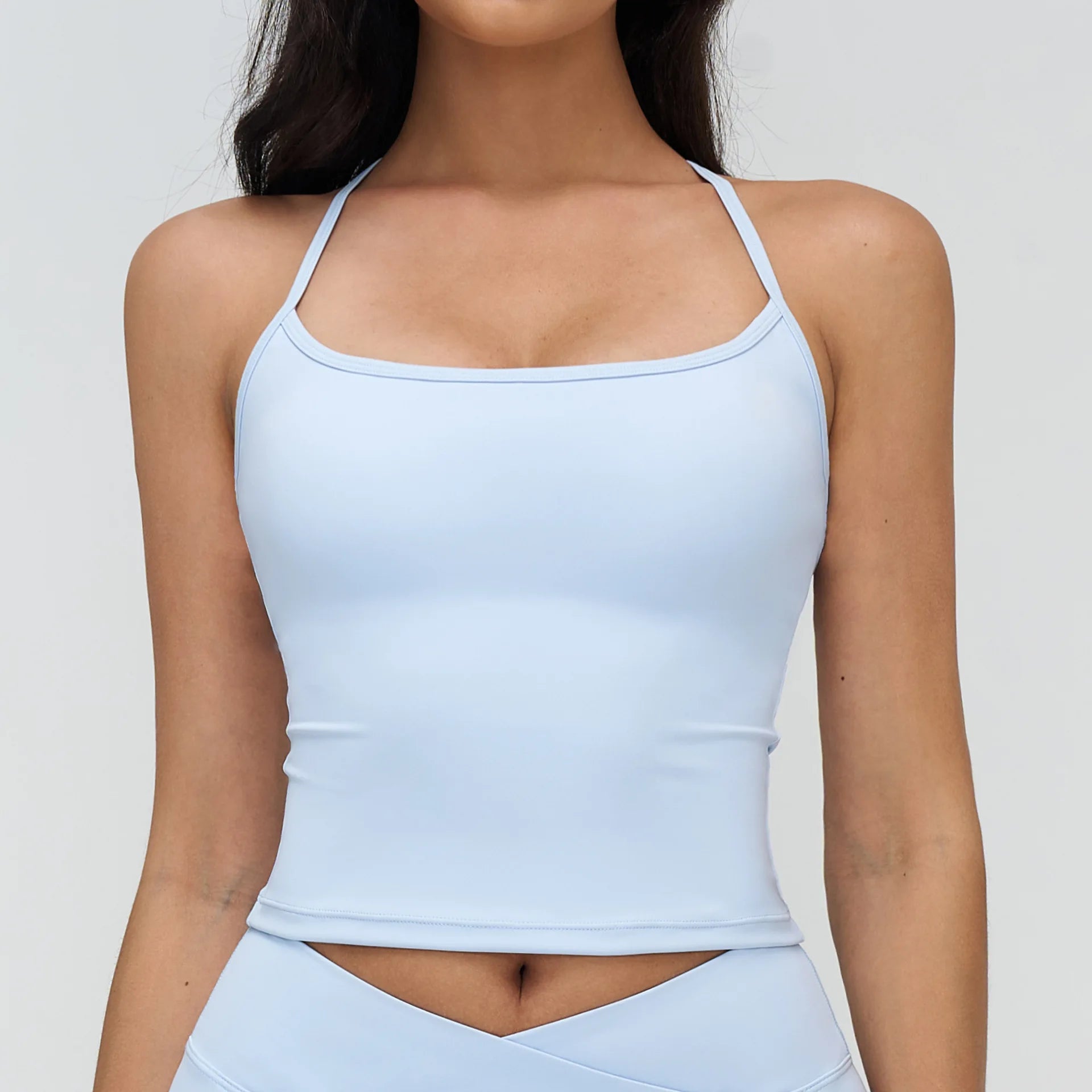 SculptFlex™ Luxe Yoga Tank – Built-In Bra & Seamless Fit