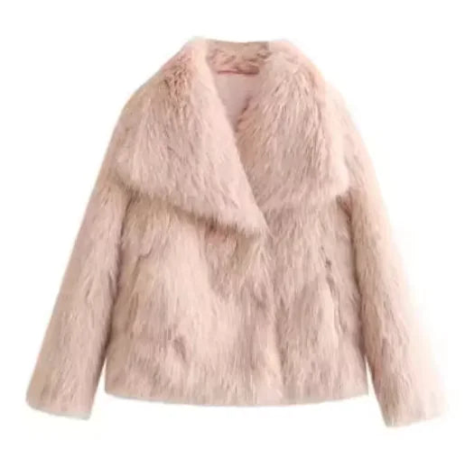 Glam Luxe™ Faux Fur Plush Coat – Winter Edition
