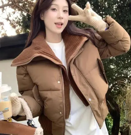 Chic Puffer Lapel Jacket – Ultra-Warm Streetwear Essential