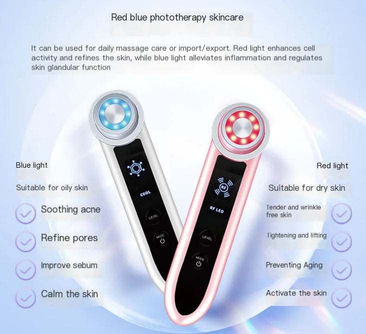 LuxeLift™ RF Facial Wand – Skin Tightening, Brightening & Rejuvenation Therapy